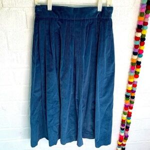 Charter Club Pleated Corduroy Vintage Plisse Skirt sz 12